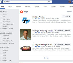 facebook search marketing